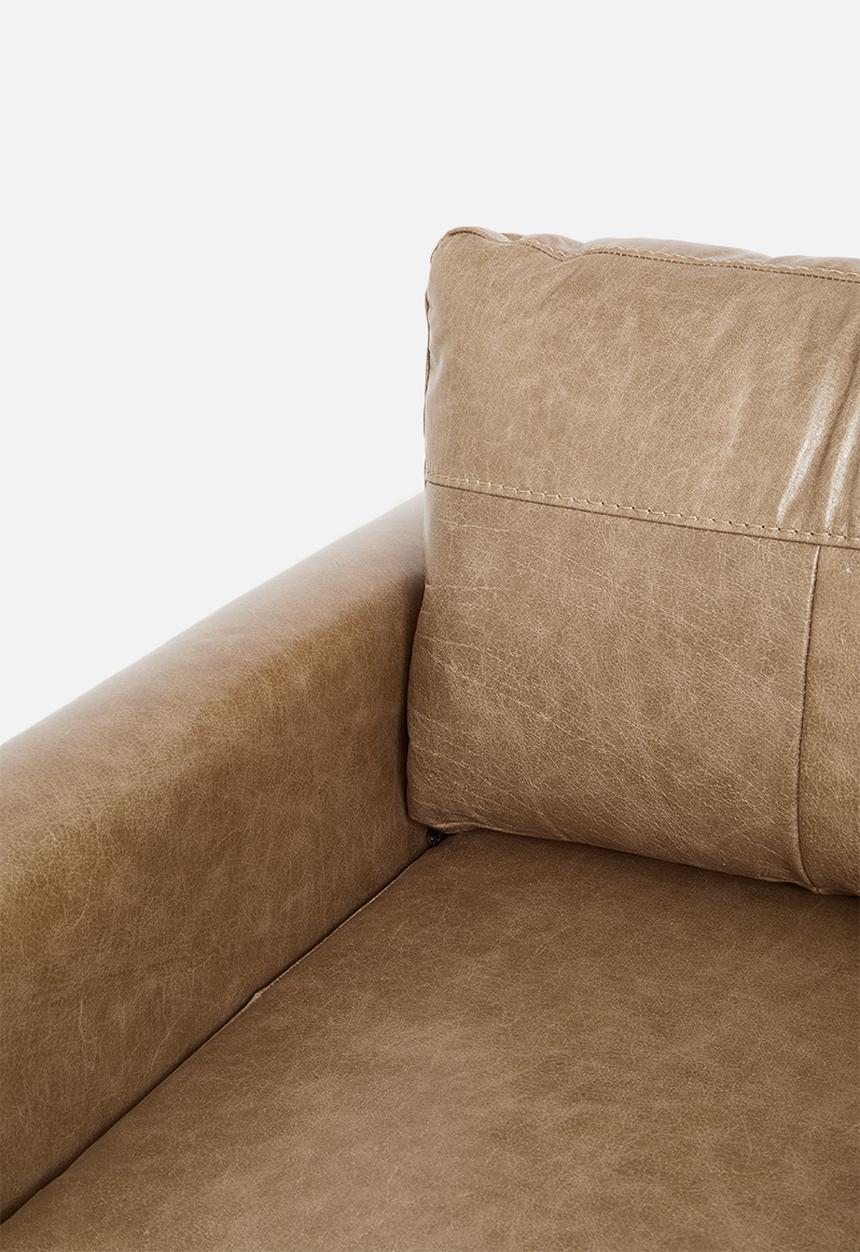 Sixth Floor - Terra armchair genuine leather - hazelnut