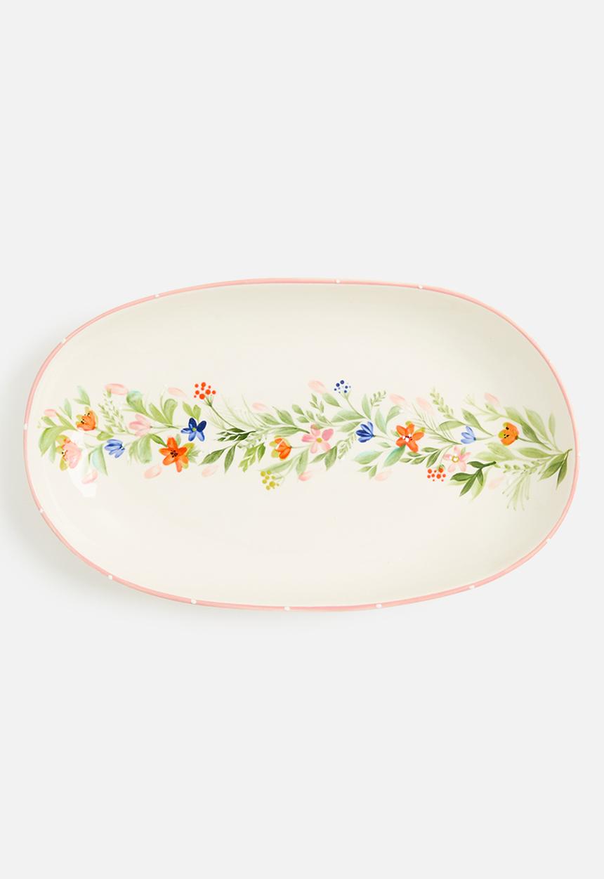 Urchin Art - Flora Serving Platter - multi 
