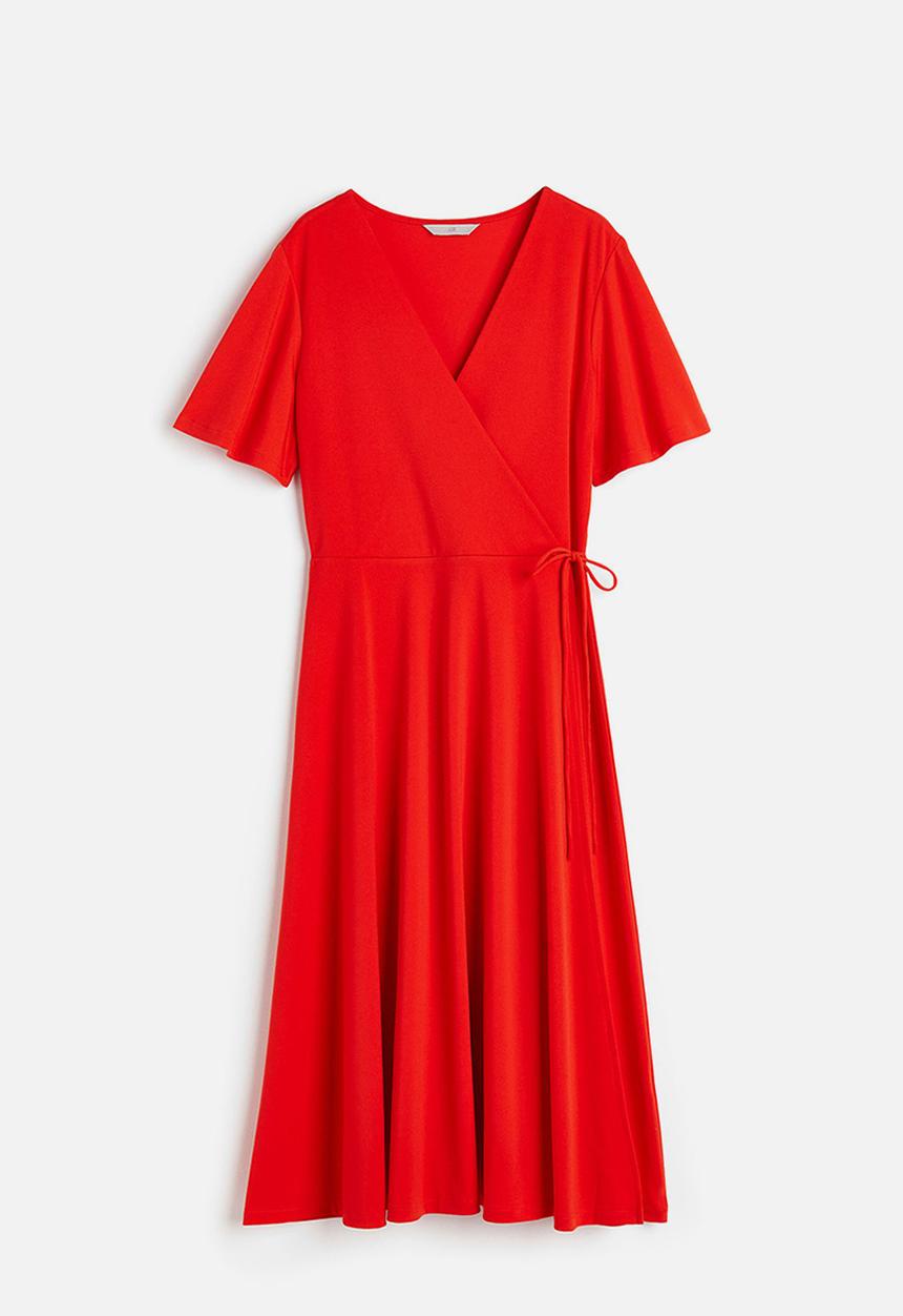 H&M - Jersey wrap dress - red