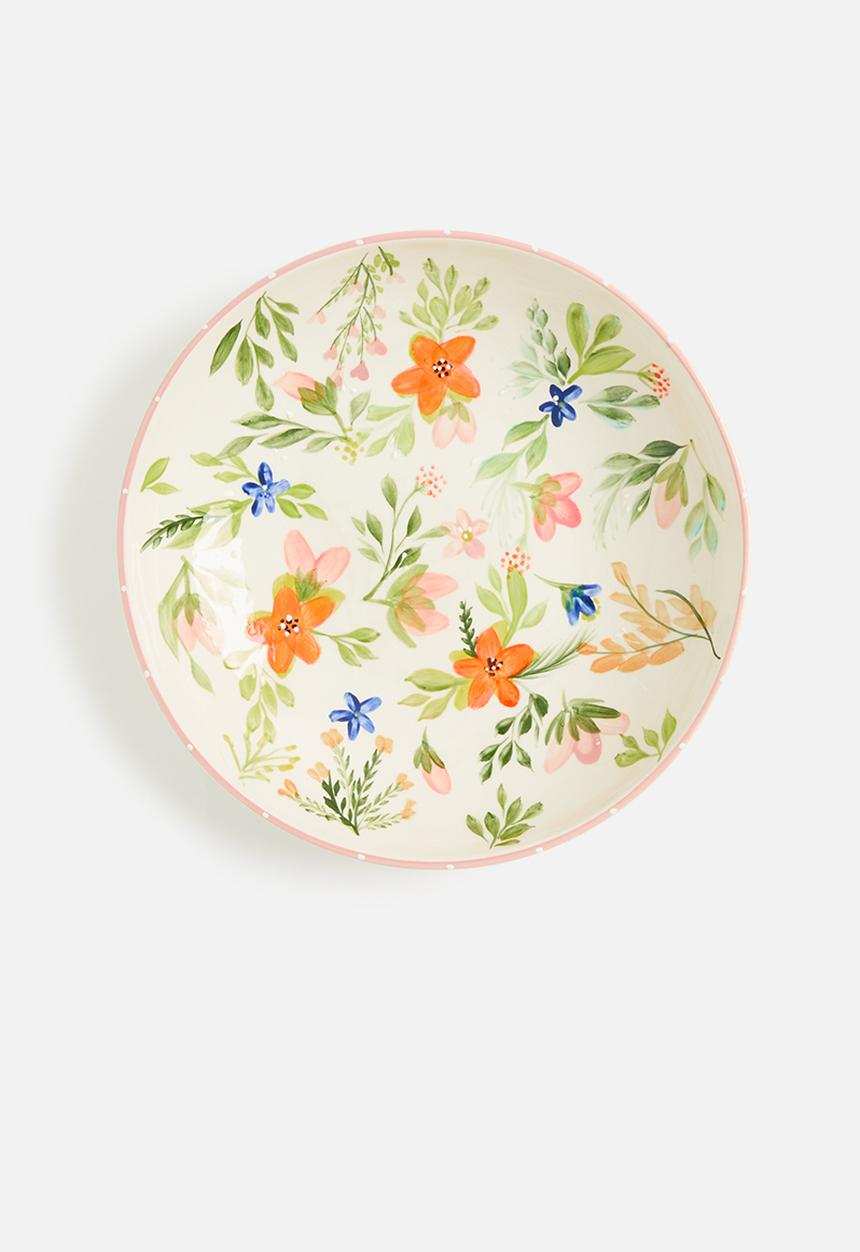 Urchin Art - Flora Medium Serving Bowl - Multi