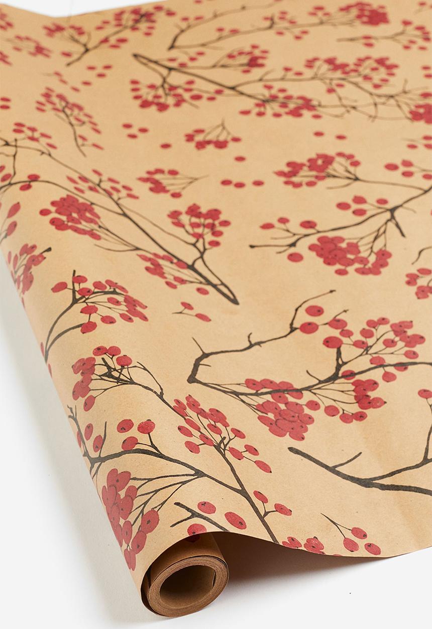 H&M - Gift wrap - beige/holly