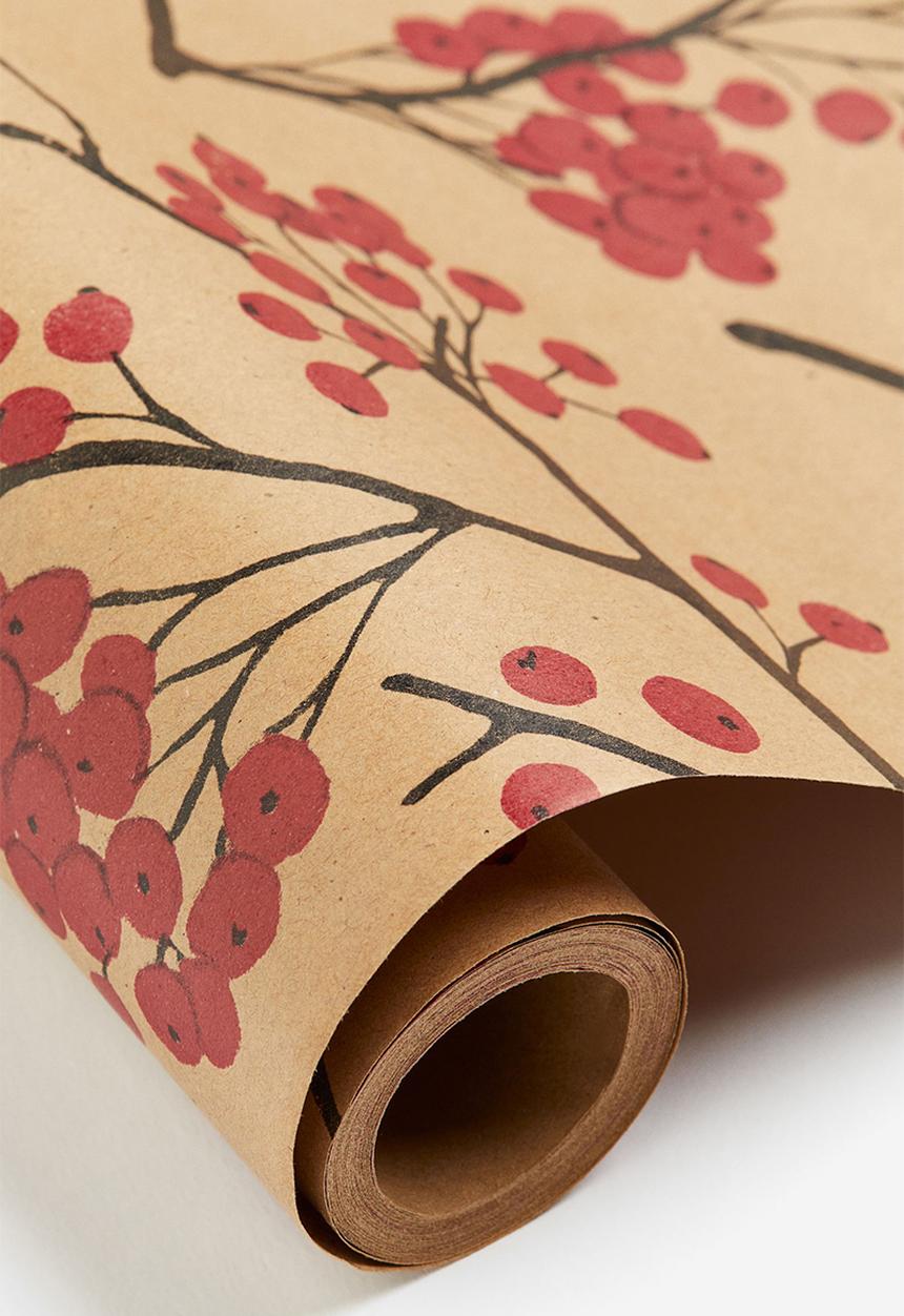 H&M - Gift wrap - beige/holly