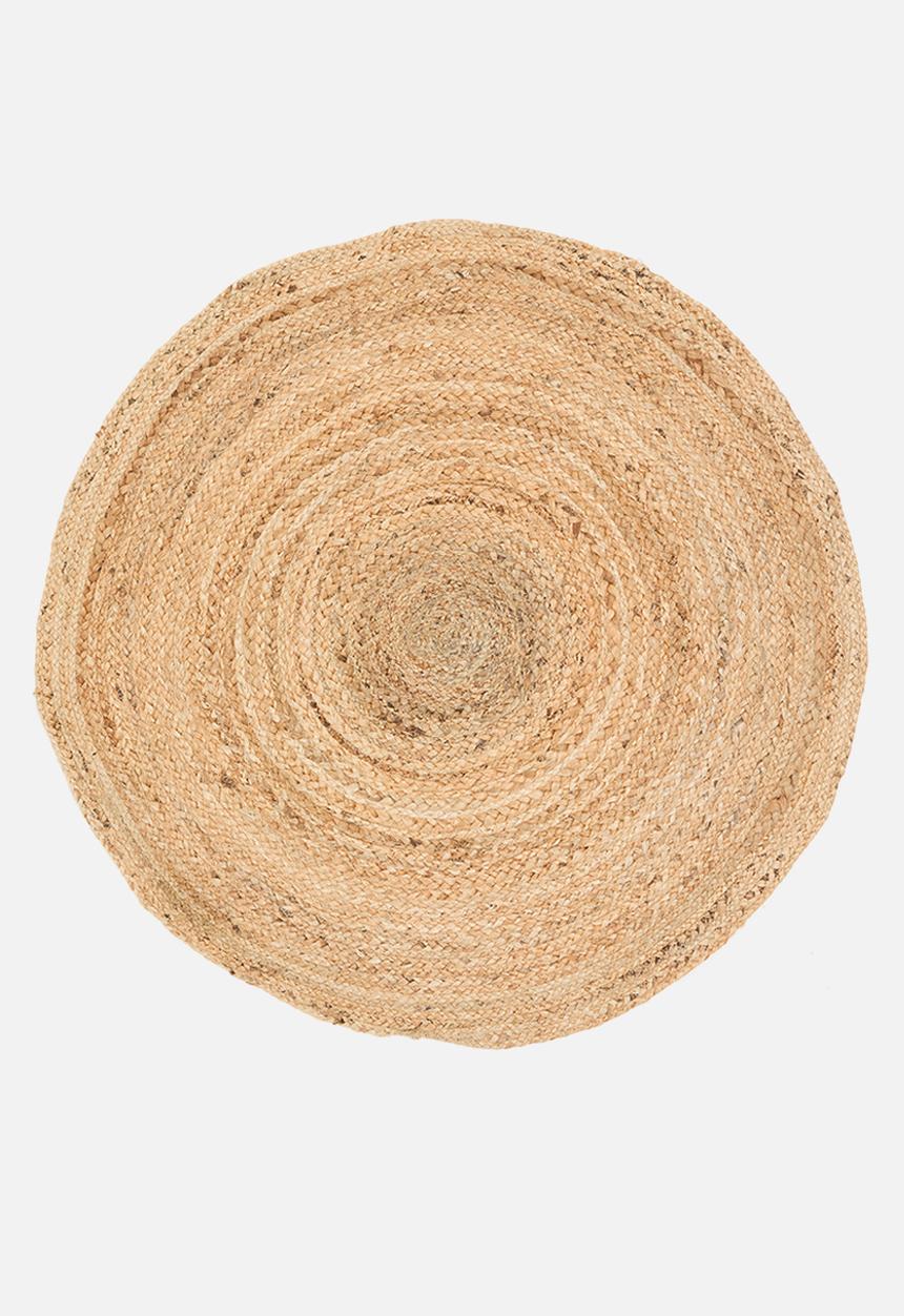 H&S - Braided jute outdoor rug - light brown