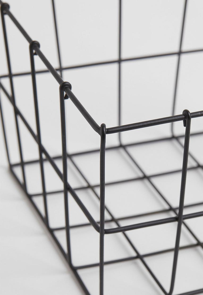 H&M - Large metal wire basket - black