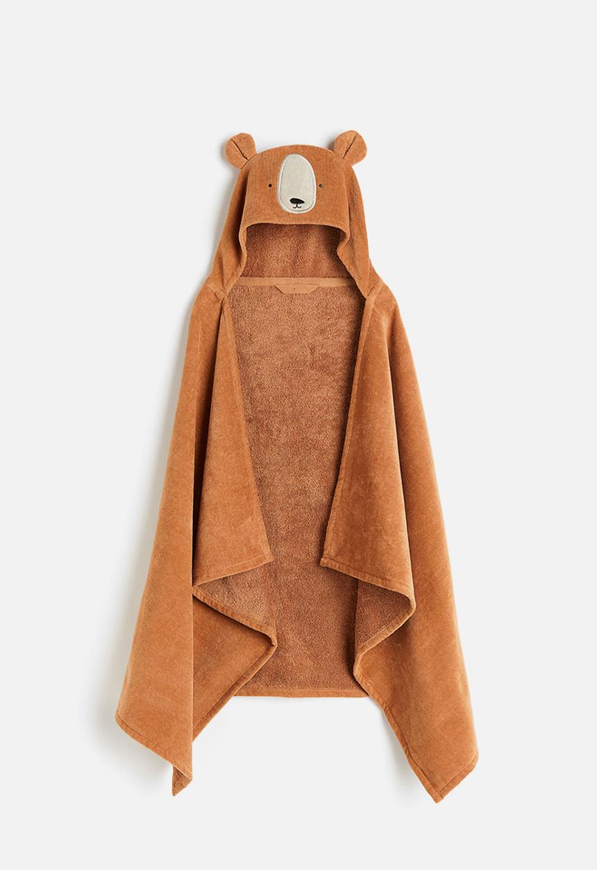 H&M - Hooded bath towel - dark beige/bear