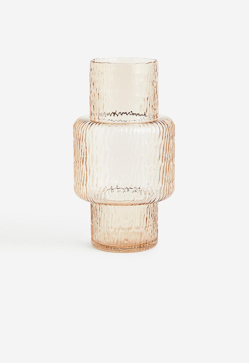 H&M - Large glass vase - beige
