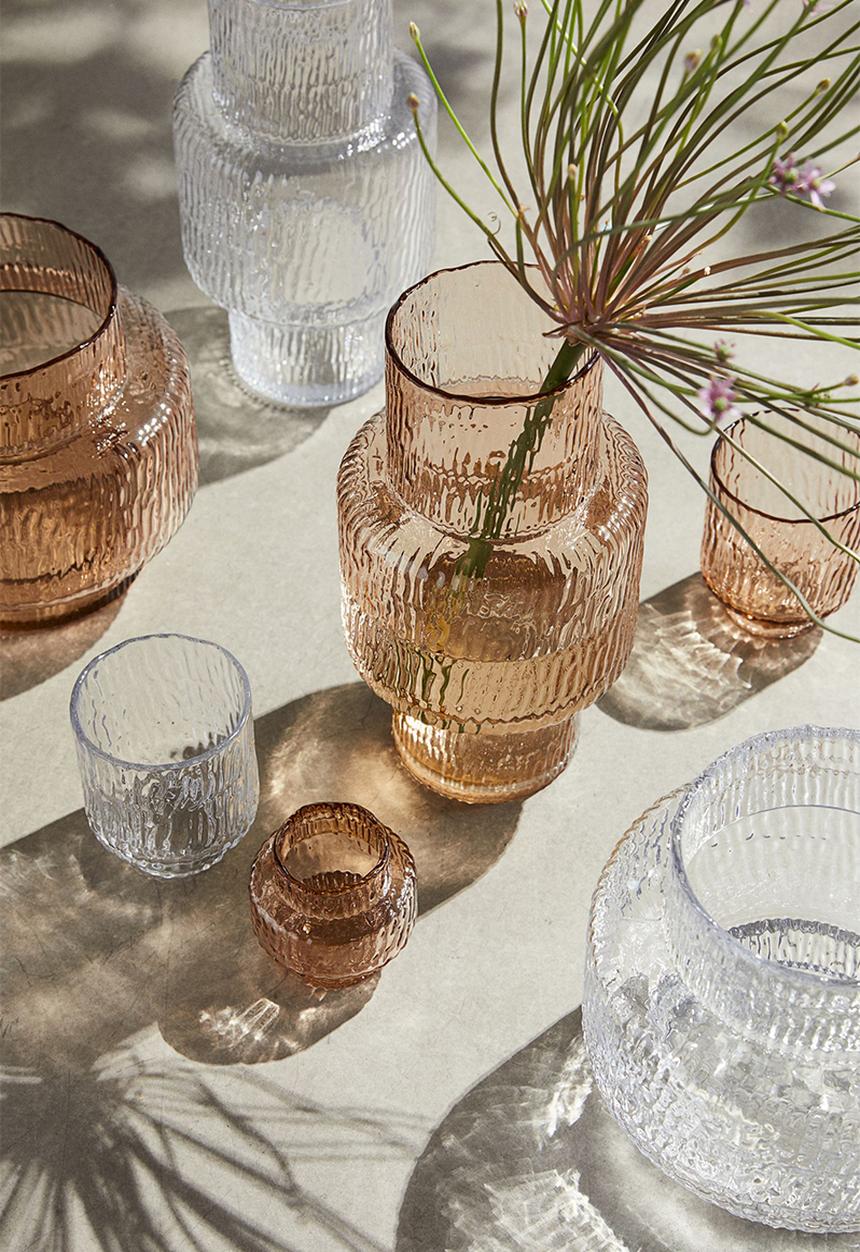 H&M - Large glass vase - beige