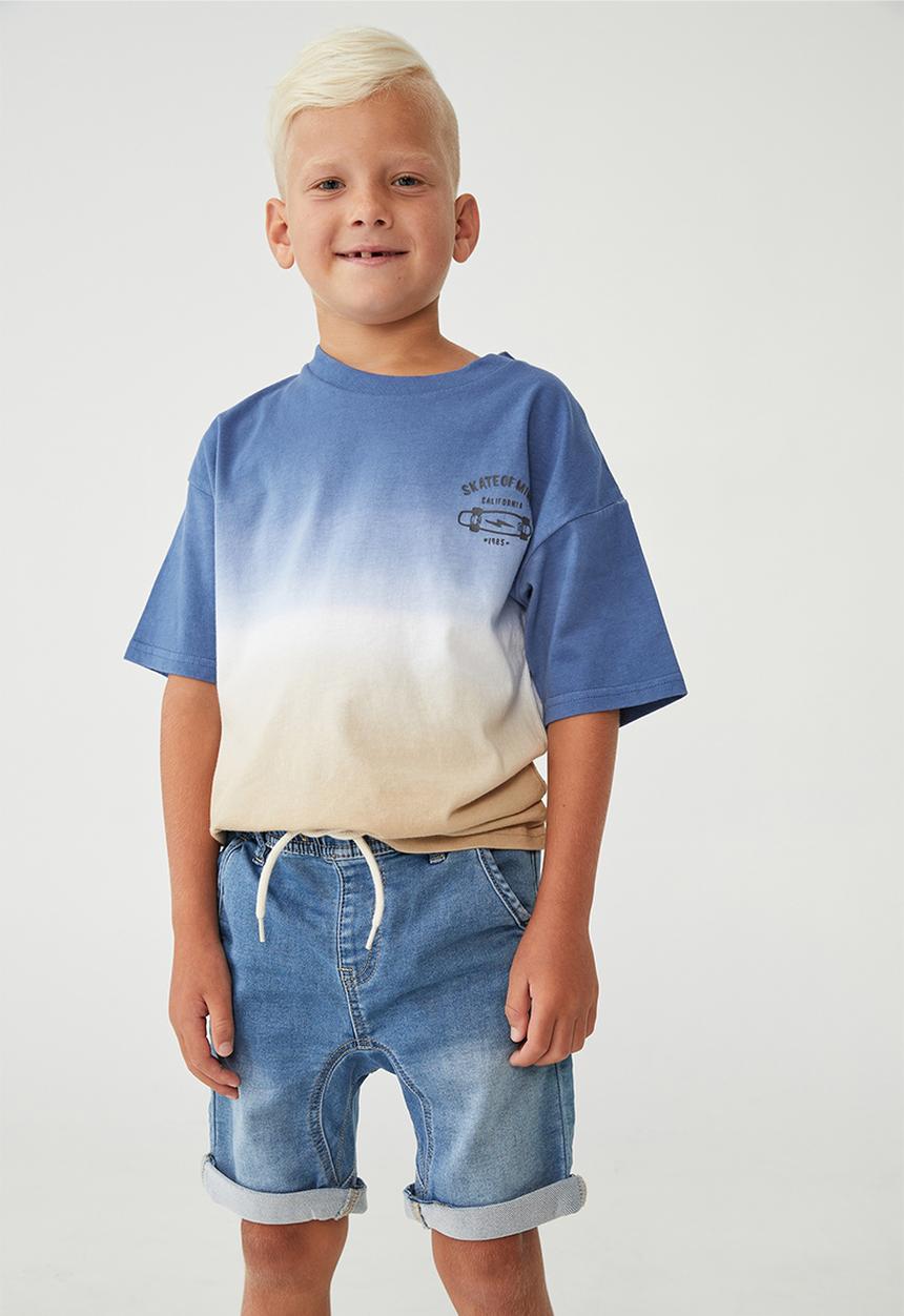 Cotton On - Slouch fit short - byron mid blue