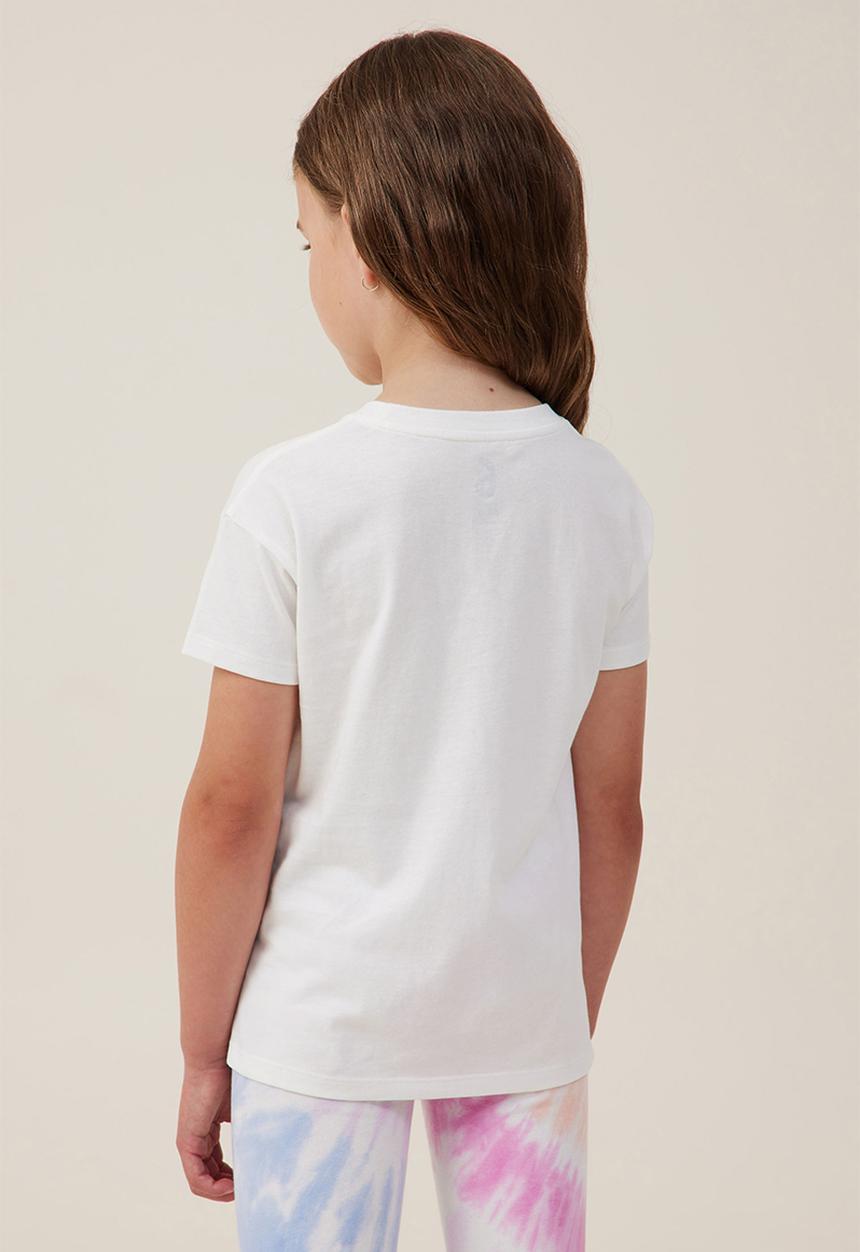 Cotton On - Poppy short sleeve print tee - vanilla/positive energy