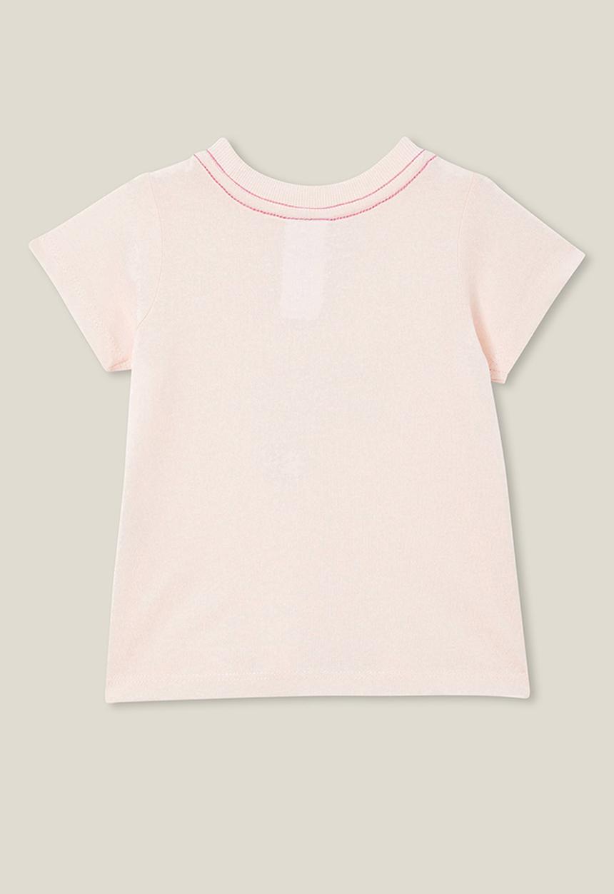 Cotton On - Jamie short sleeve tee - crystal pink/growing day by day