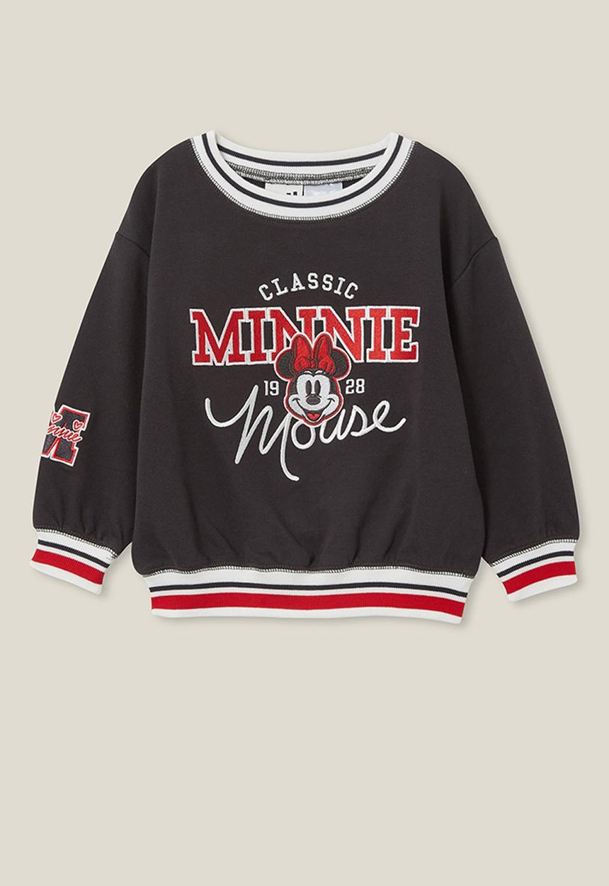 Cotton On - License dusty fleece crew neck - lcn dis classic minnie/phantom