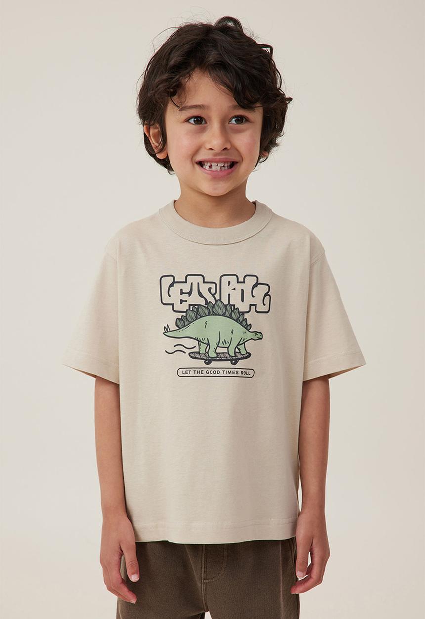 Cotton On - Jonny short sleeve print tee - rainy day/lets roll