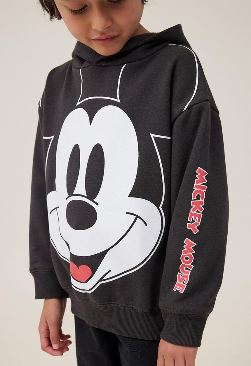 Cotton On - License emerson hoodie - lcn dis phantom/mickey smiley face