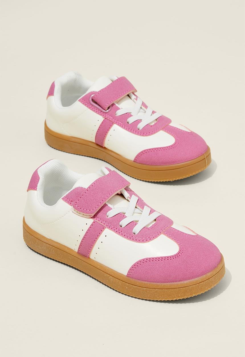 Cotton On - Lenny retro sneaker - pink gerbera/ecru