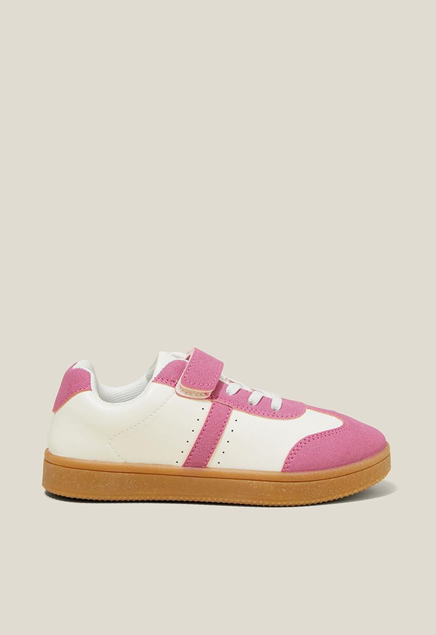 Cotton On - Lenny retro sneaker - pink gerbera/ecru