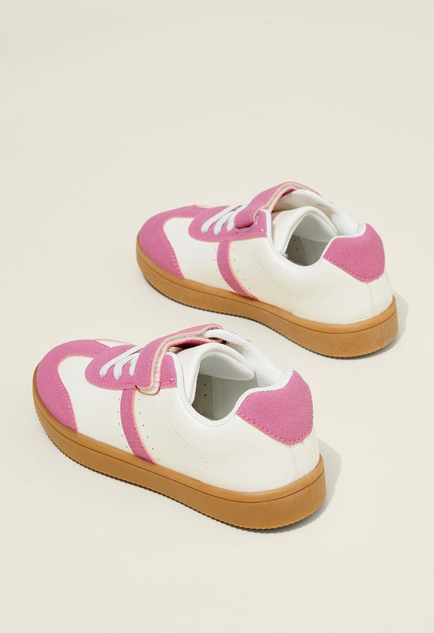 Cotton On - Lenny retro sneaker - pink gerbera/ecru