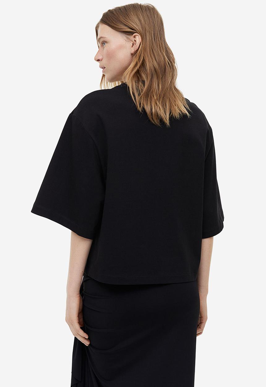H&M - Cotton t-shirt - black