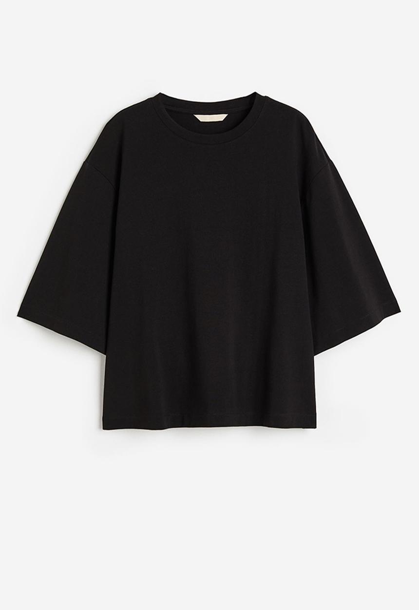 H&M - Cotton t-shirt - black
