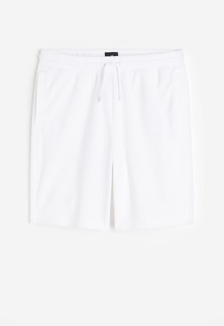 H&M - Relaxed fit sweatshorts - white