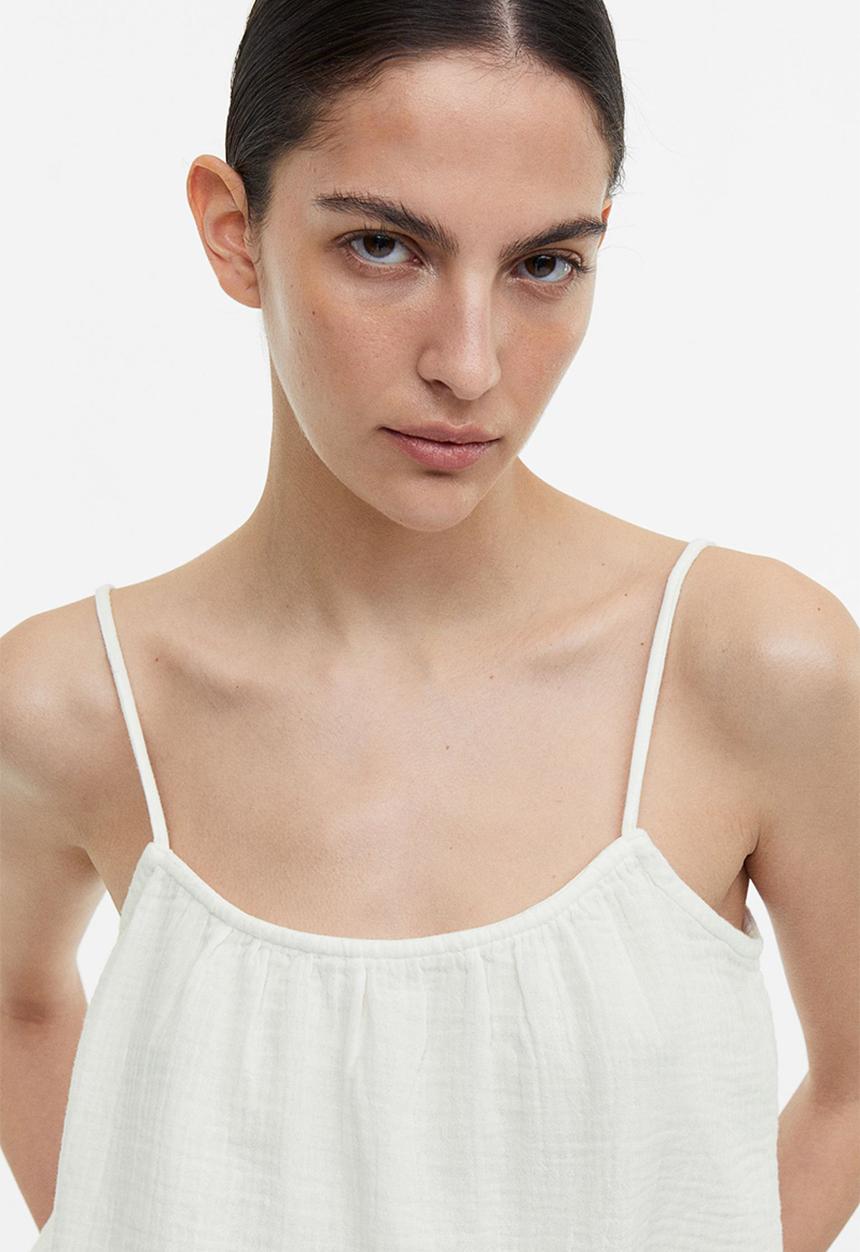 H&M - Strappy top - white