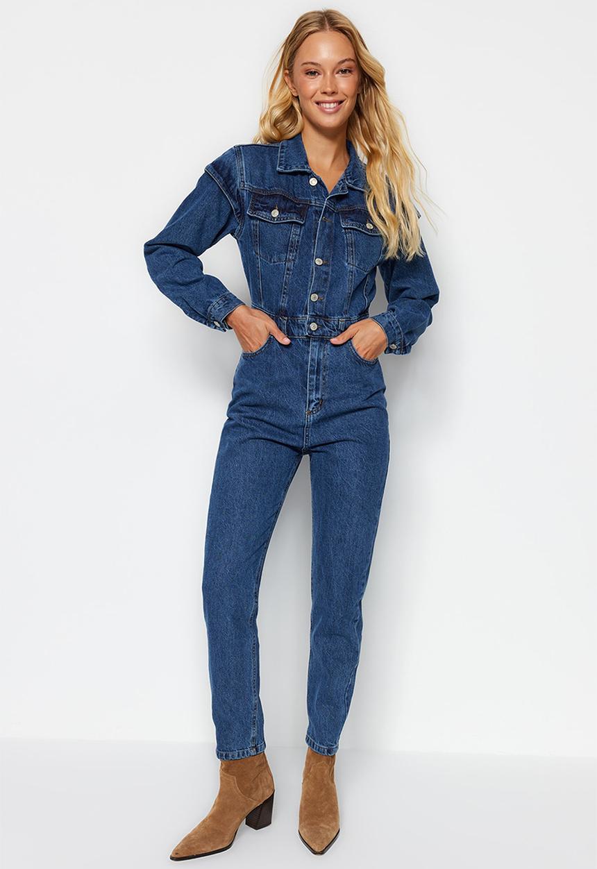 Trendyol - Limited edition denim overalls - indigo