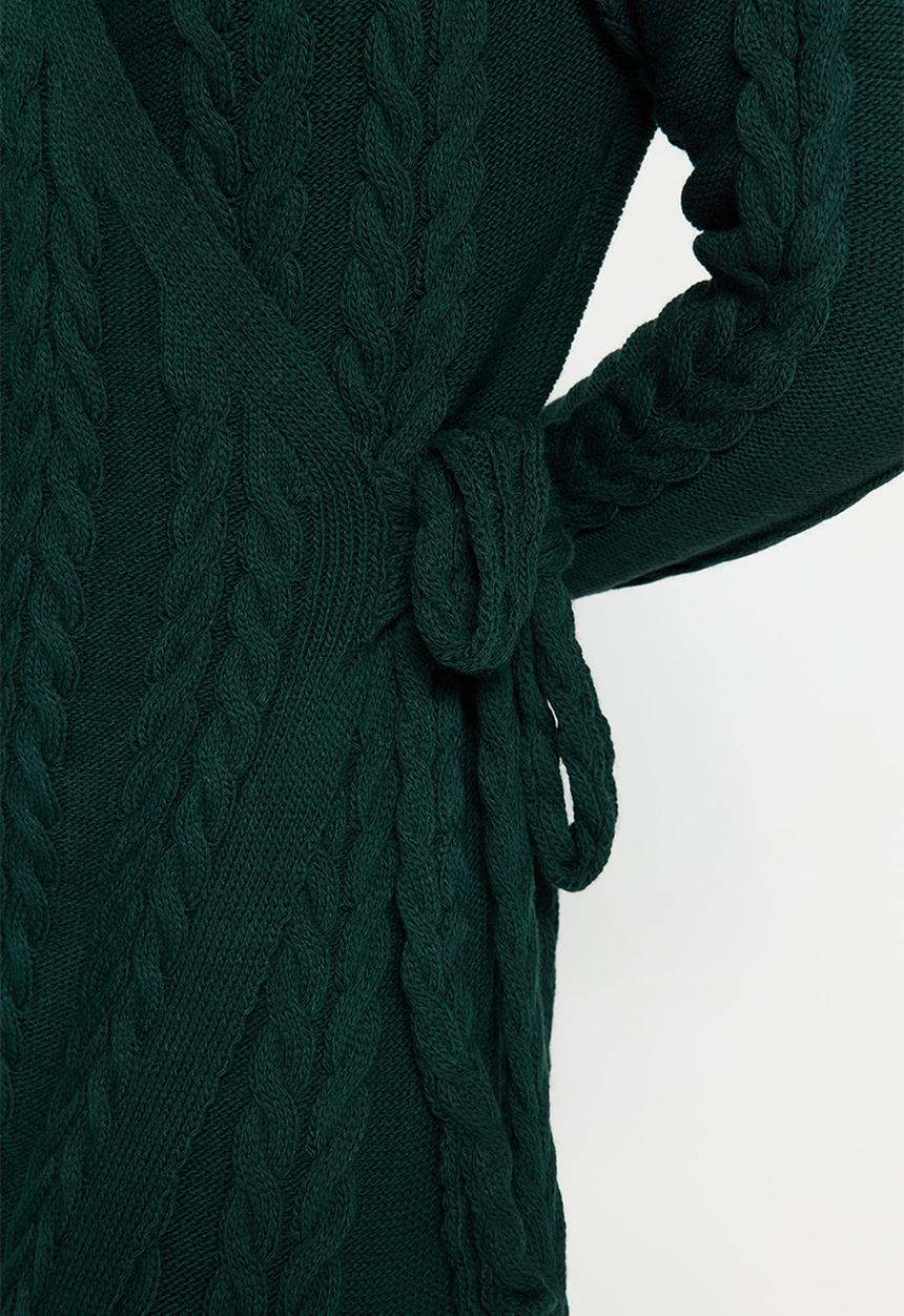 Trendyol - Fitted evening dress - emerald green