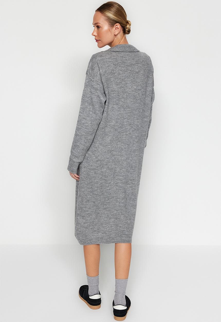 Trendyol - Knitted dress - grey