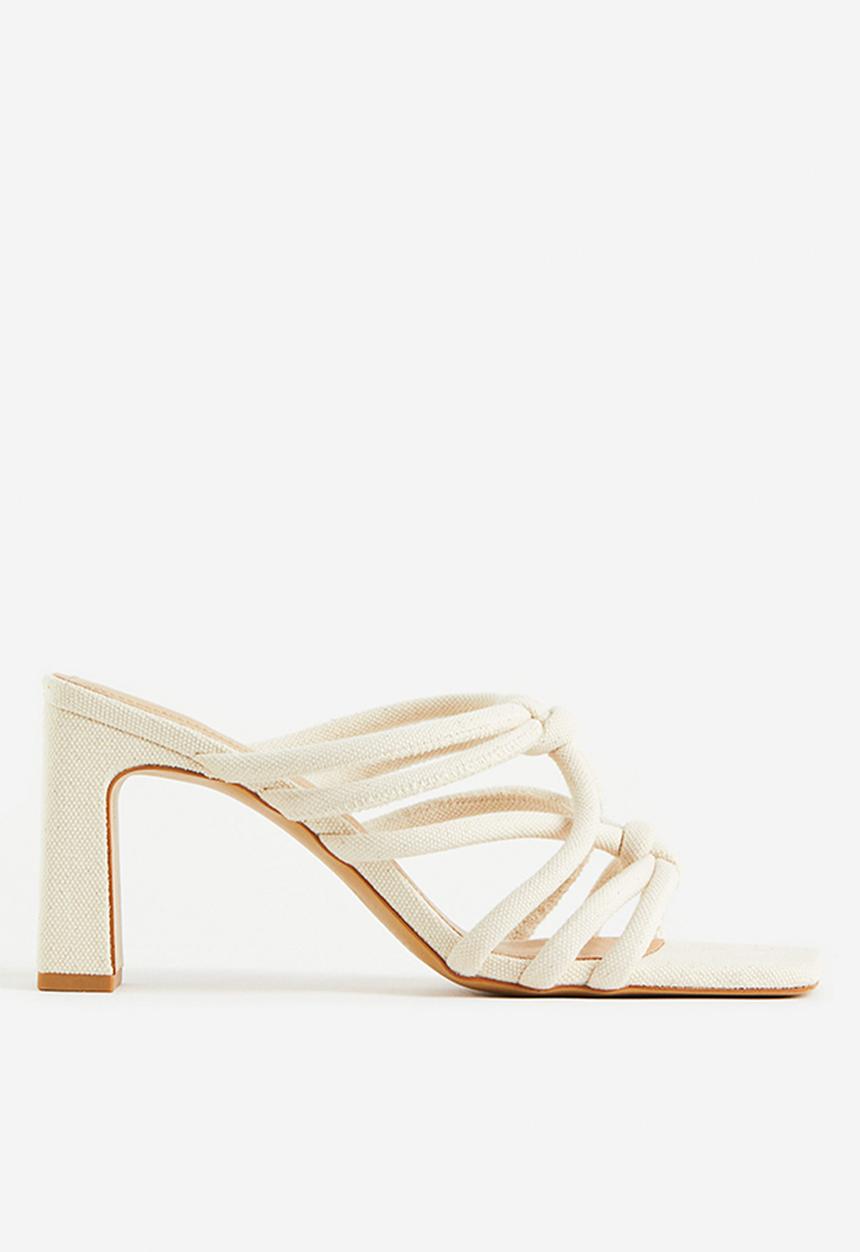 H&M - Square-toe mules - white