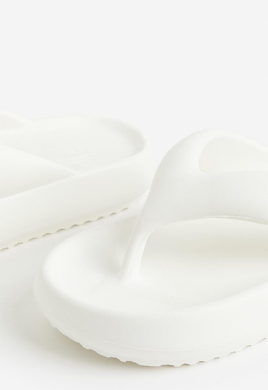 H&M - Flip-flops - white