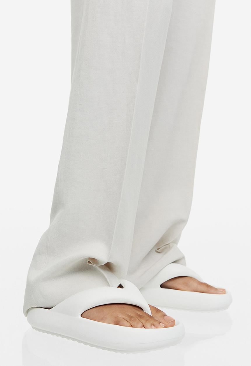 H&M - Flip-flops - white