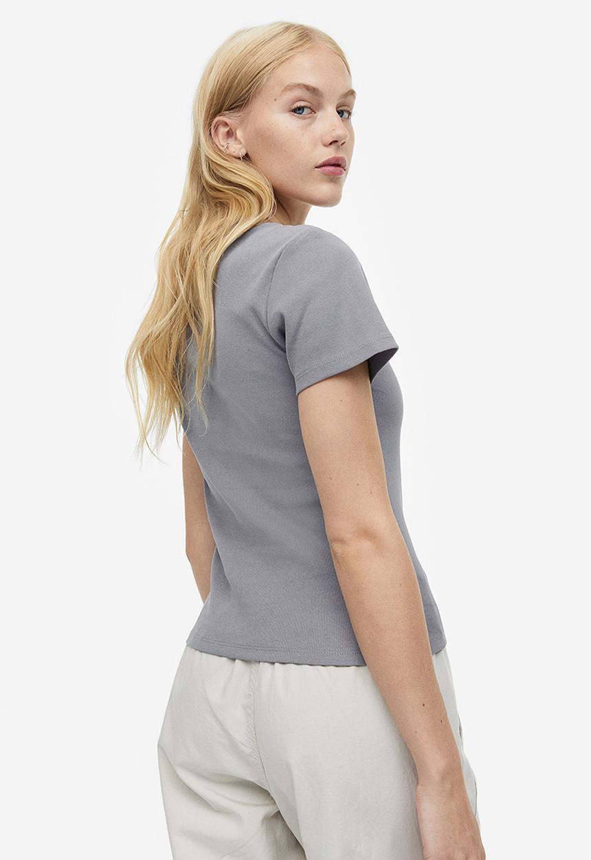 H&M - Printed T-shirt - grey fender guitars