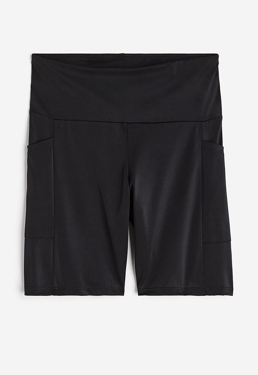 H&M - Pocket-detail cycling shorts - black