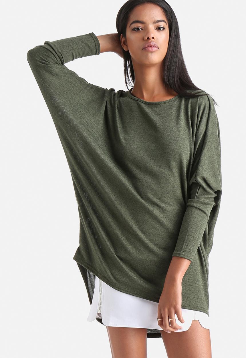 Influence. - 0Jersey Long Sleeve Tunic Top