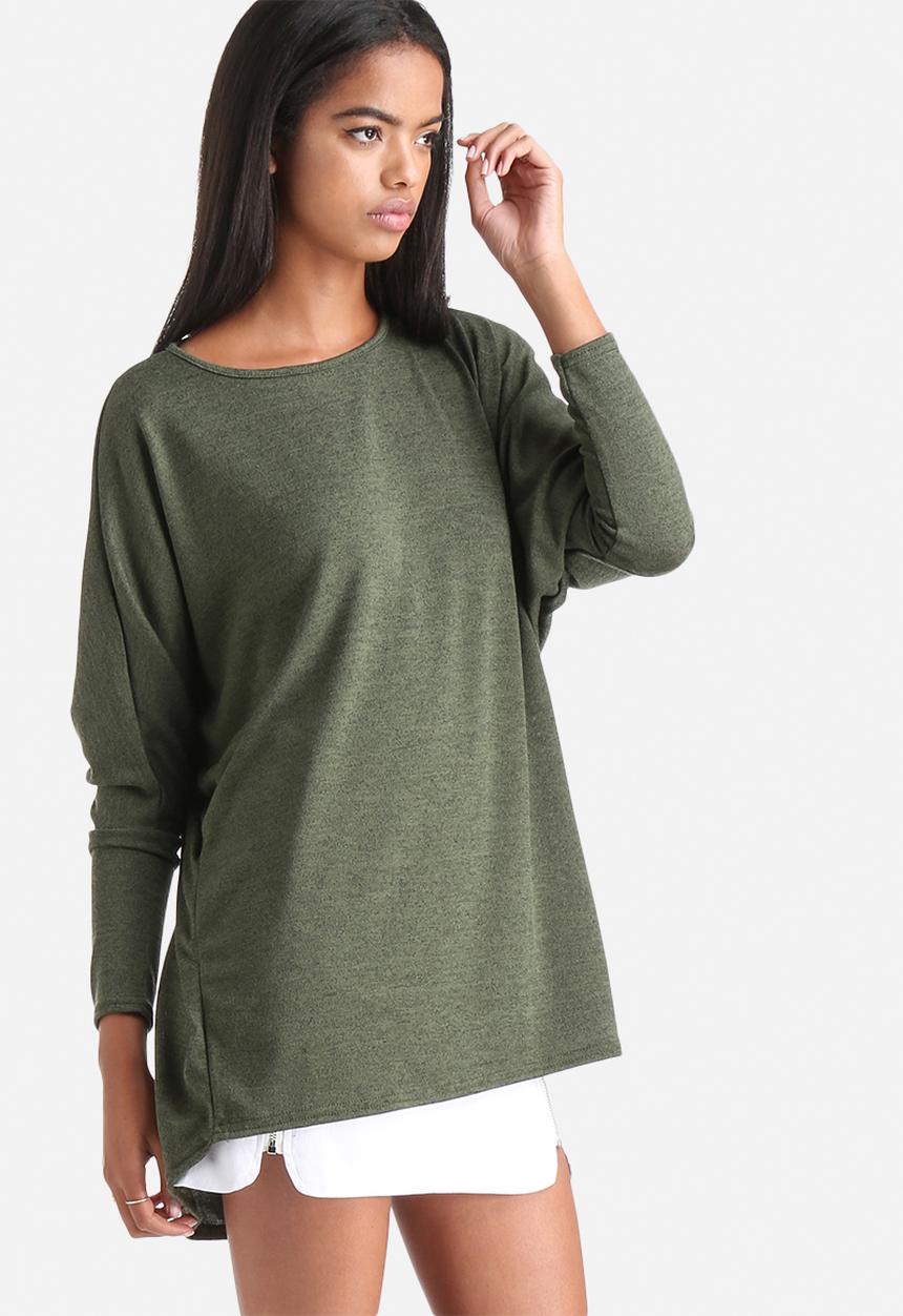 Influence. - 0Jersey Long Sleeve Tunic Top
