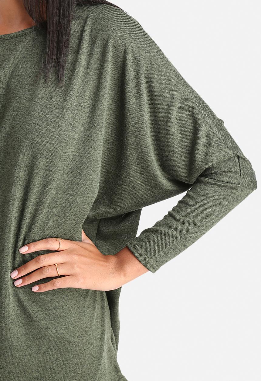 Influence. - 0Jersey Long Sleeve Tunic Top