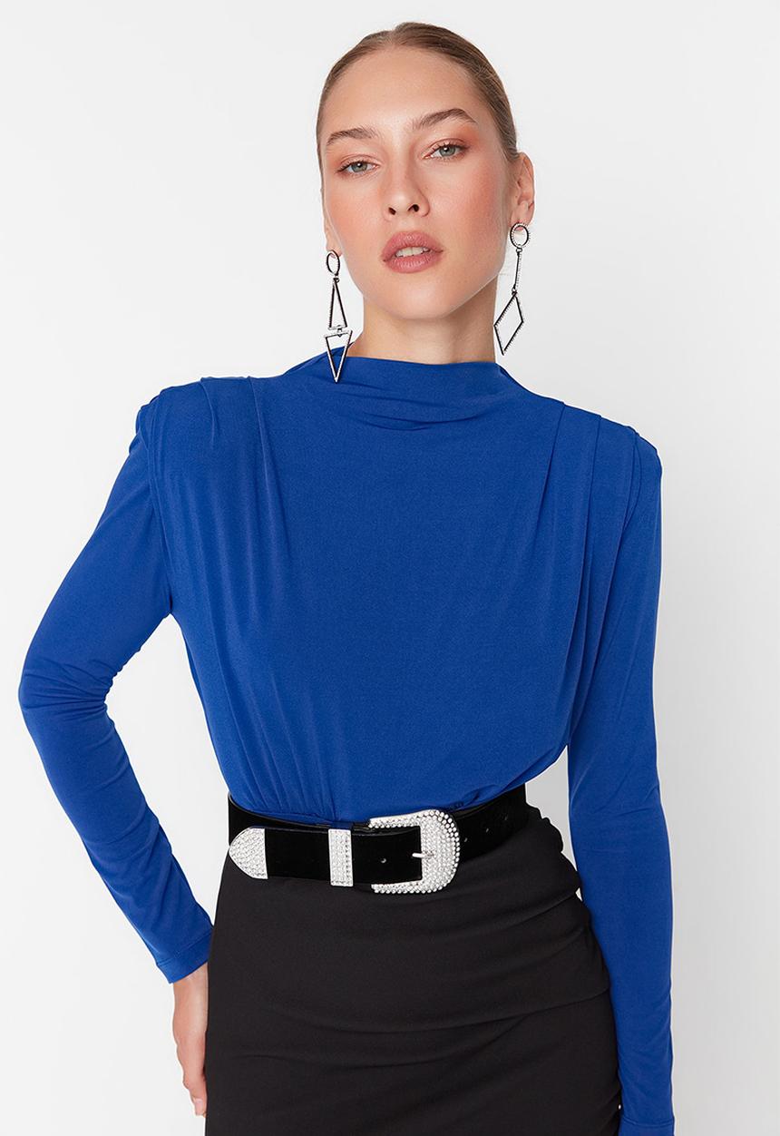 Trendyol - Smart knitted bodysuit - cobalt