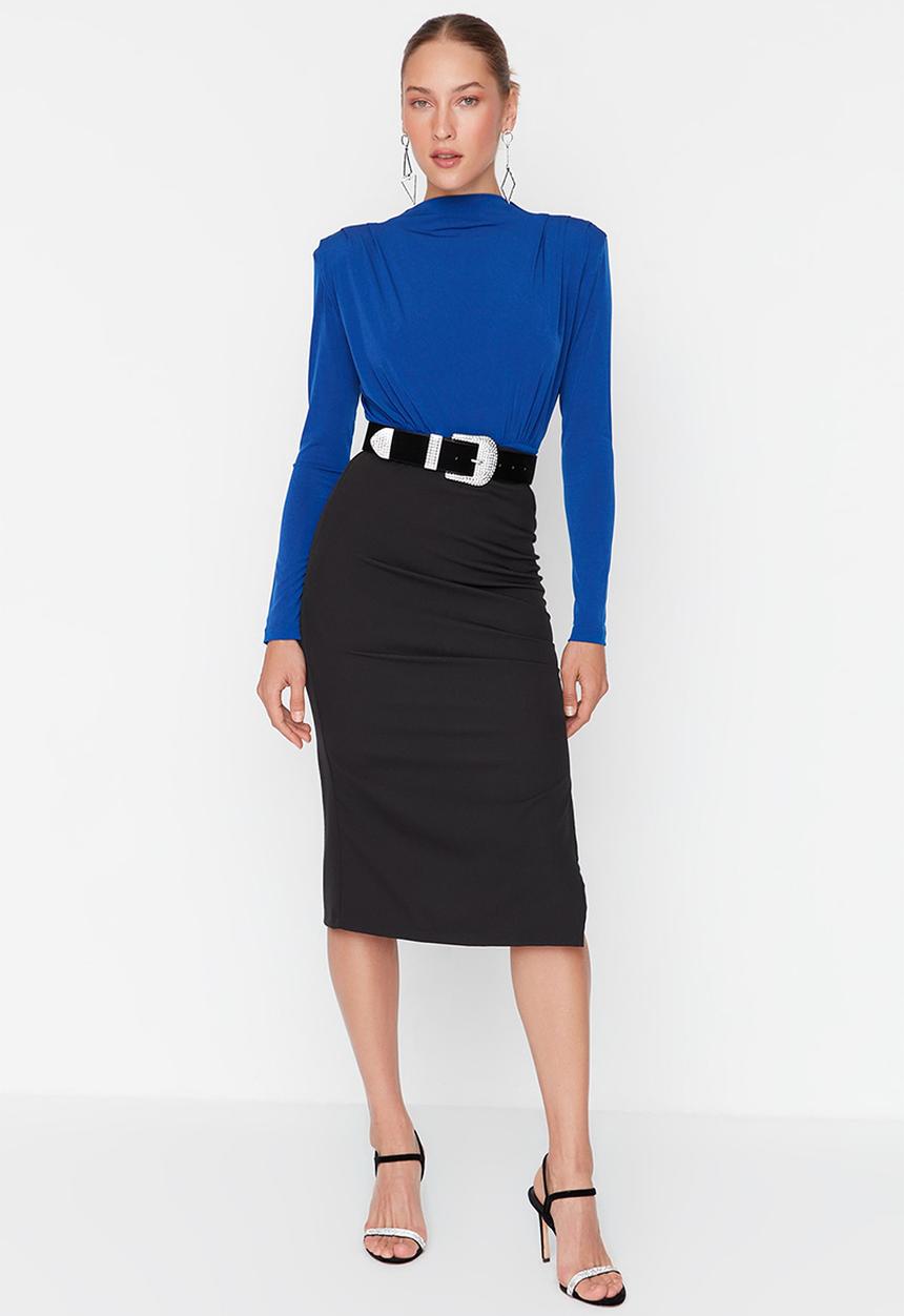 Trendyol - Smart knitted bodysuit - cobalt