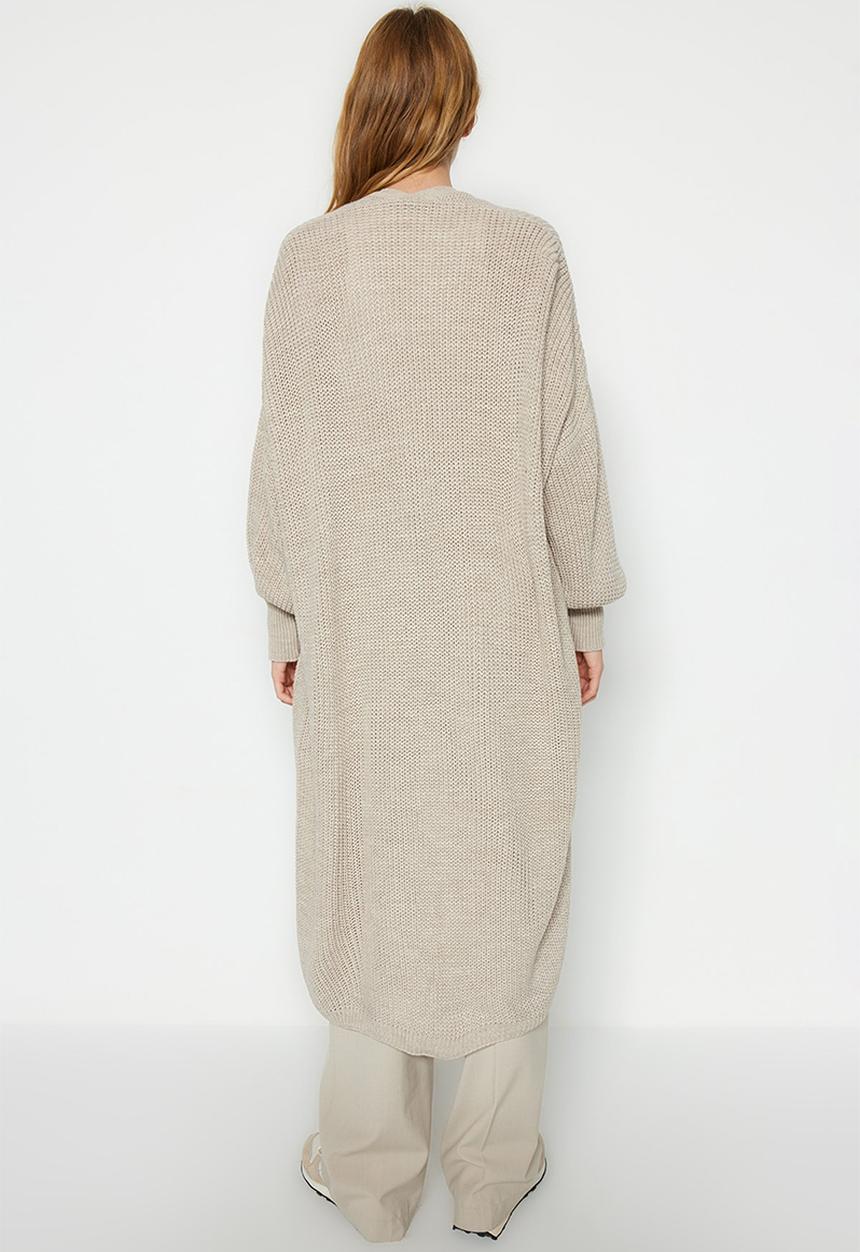 Trendyol - Maxi cardigan - stone