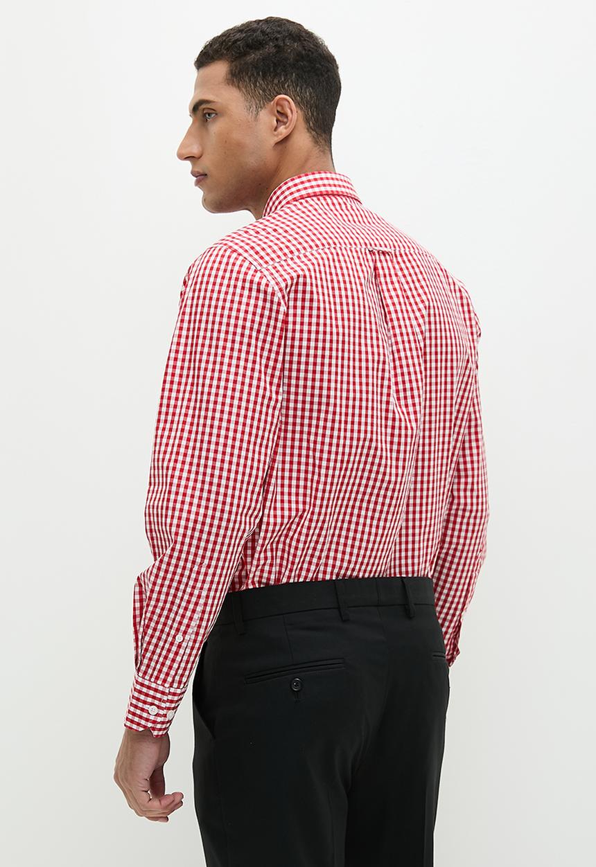 Pringle of Scotland - Pringle arnold long sleeve shirt - red 