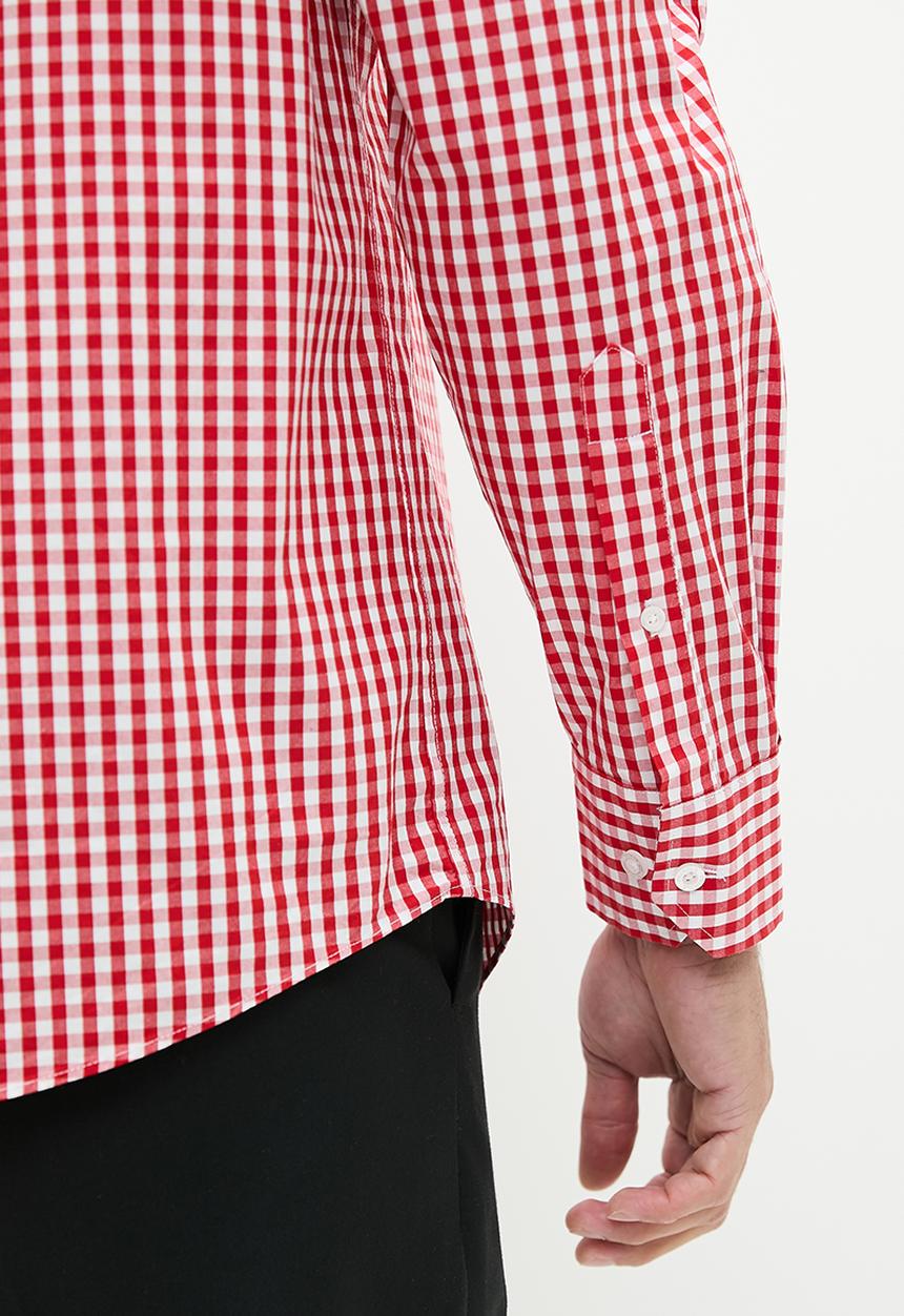 Pringle of Scotland - Pringle arnold long sleeve shirt - red 