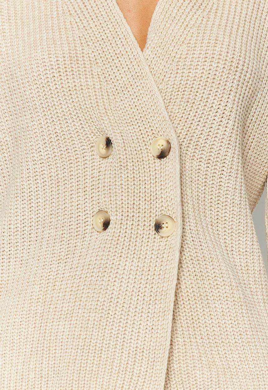 Trendyol - Jacket look cardigan - stone