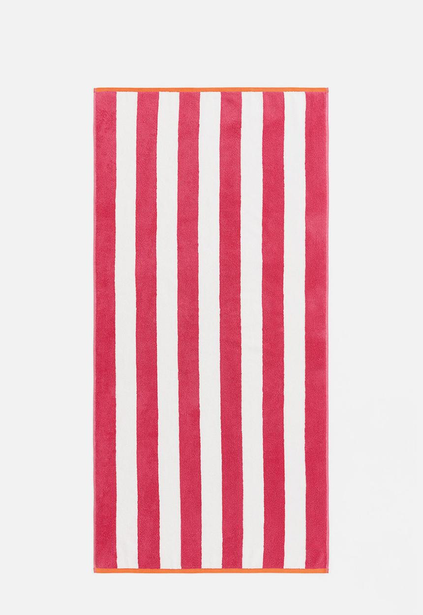 H&M - Striped beach towel - pink