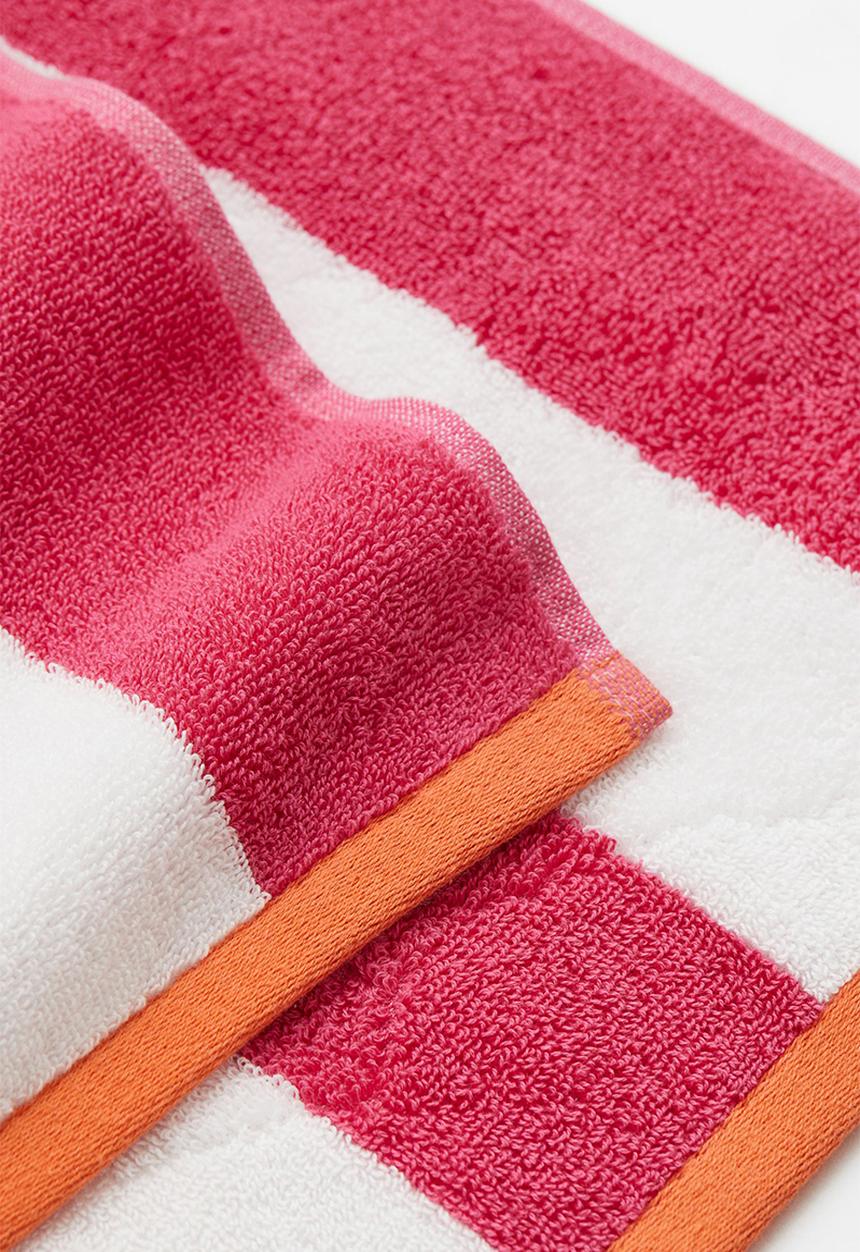 H&M - Striped beach towel - pink