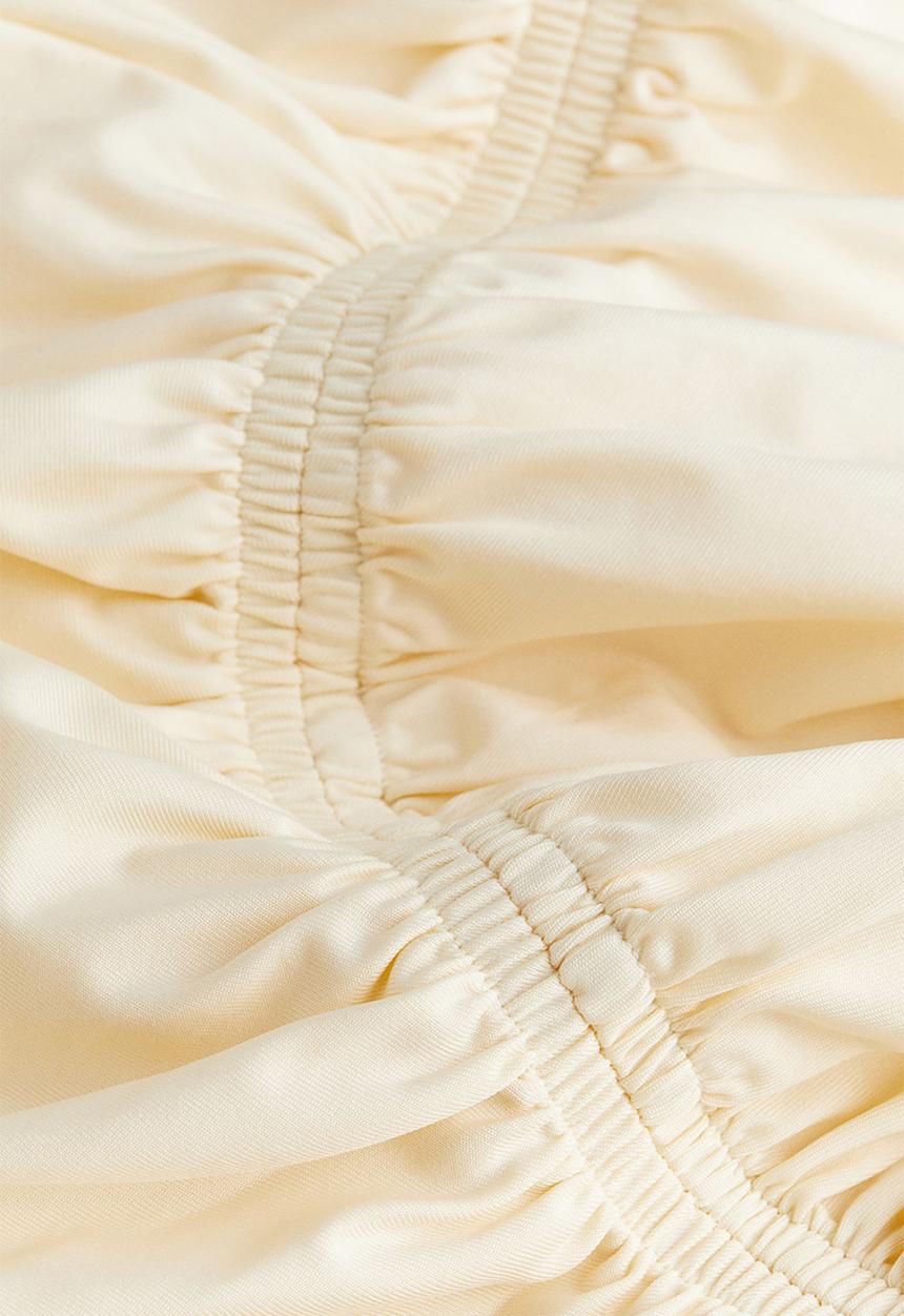 H&M - Ruched dress - cream