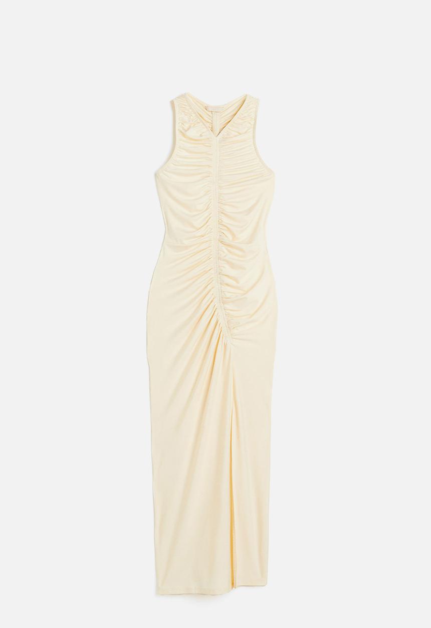 H&M - Ruched dress - cream