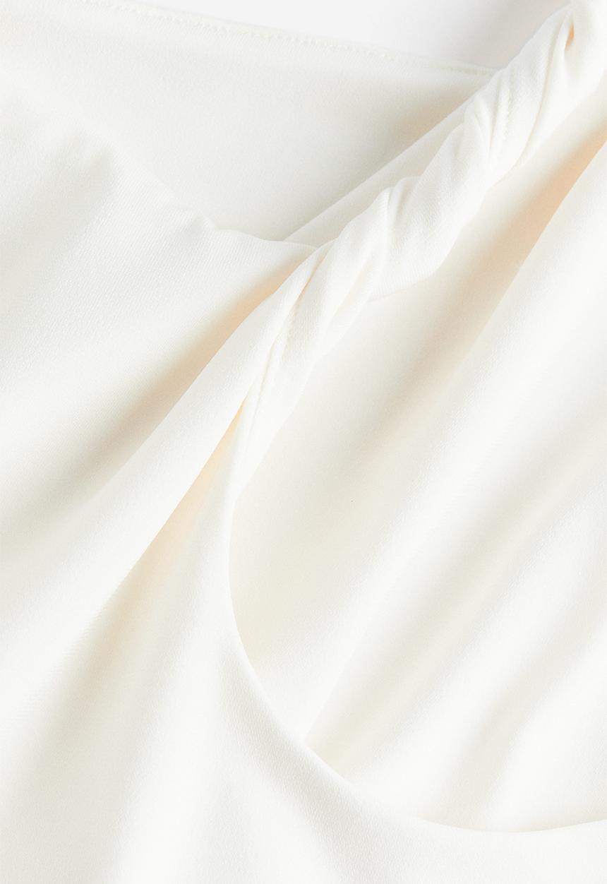 H&M - One-shoulder top - white