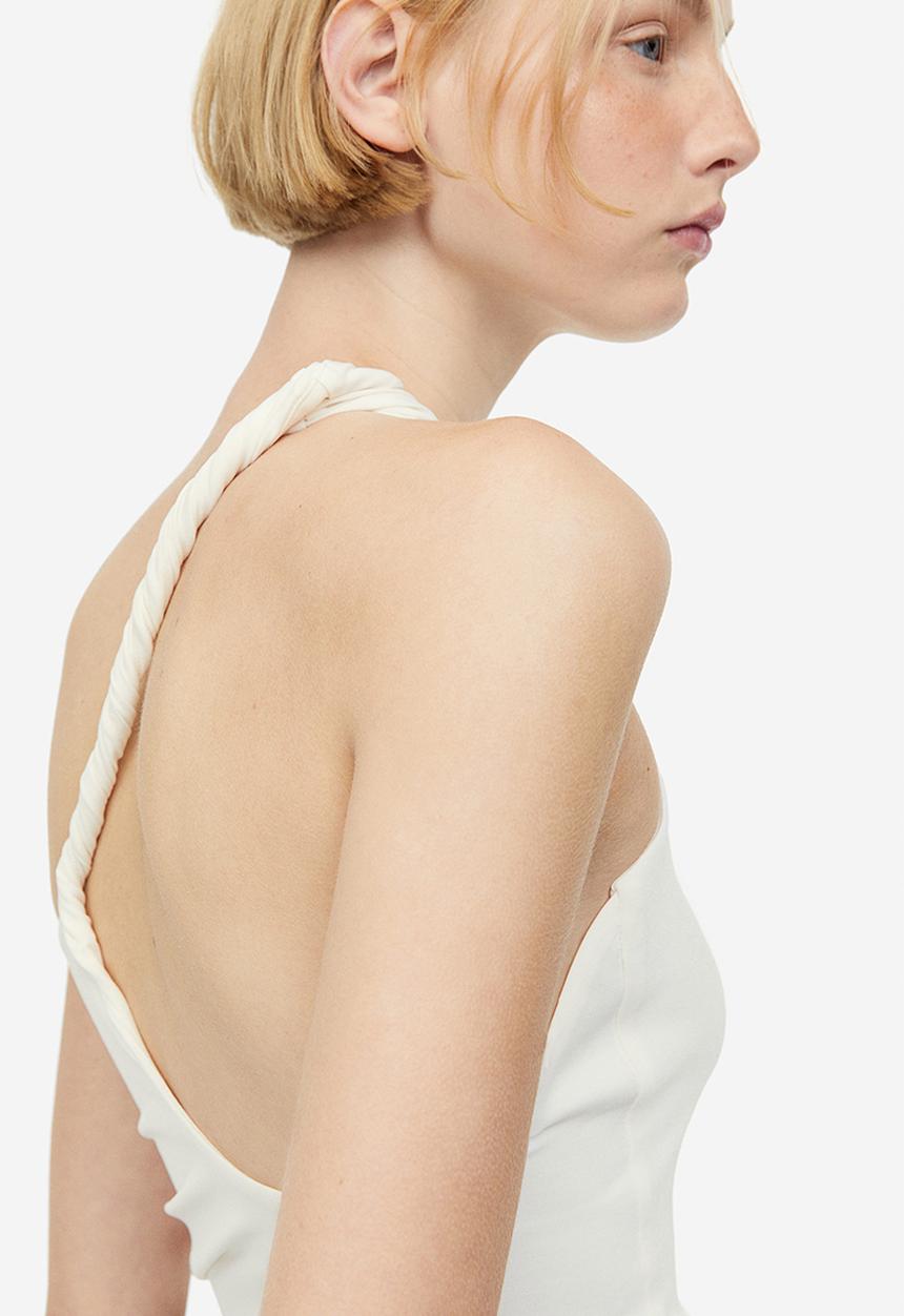H&M - One-shoulder top - white