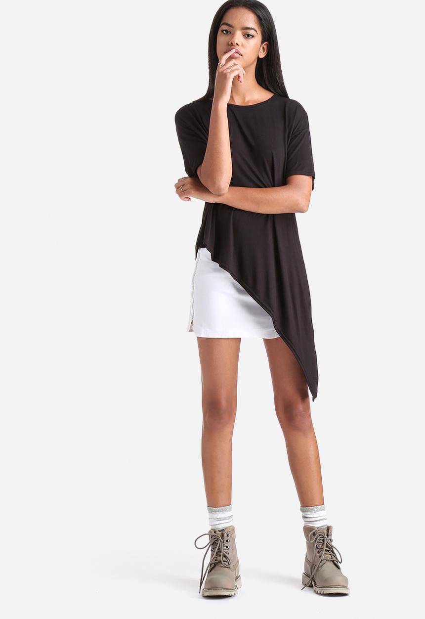 Influence. - Asymmetric Jersey Top