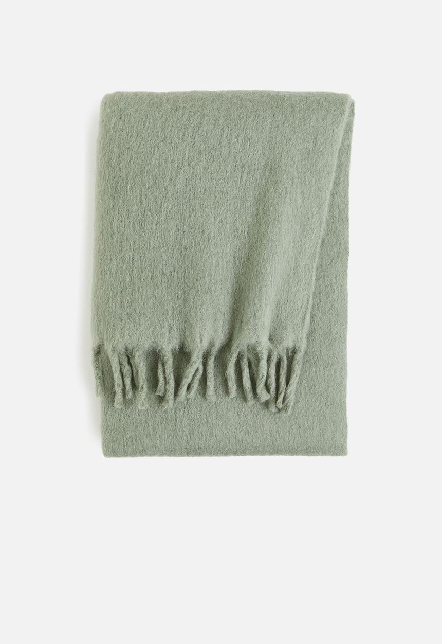H&M - Wool-blend blanket - green