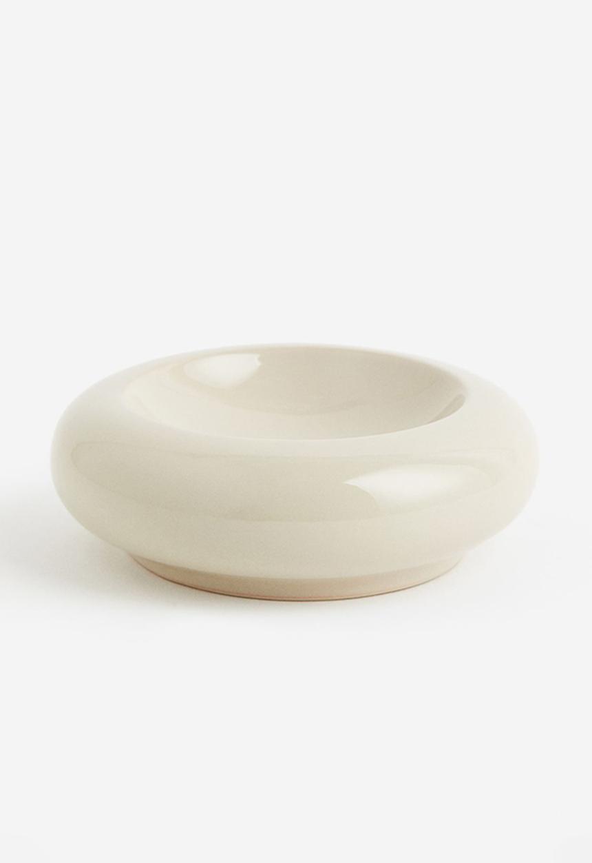 H&M - Decorative stoneware bowl - beige